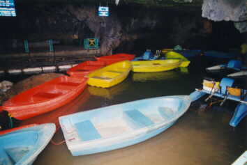 Boats in bright colours